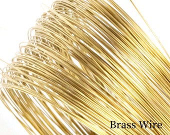 Raw Brass Wire,Round Wires Soft Half Hard Wire Beading Wire Wire Wrap For DIY Jewelry Making Accessories