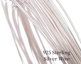 925 Sterling Silver Round Wire: Soft/Half Hard, DIY Jewelry Making