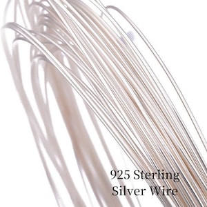 925 Sterling Silver Wires, Round Wires Soft Half Hard Wire Beading Wire Wire Wrap For DIY Jewelry Making Accessories