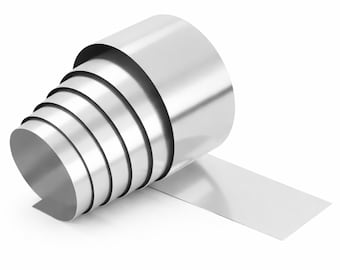 Tira de aluminio puro 1060 de 1 metro, blanda, varios calibres y anchos.