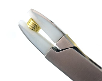 Flat Nose Jewelry Pliers: Non-Marring Nylon Jaws, Wire Forming Tool
