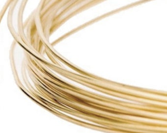 24K Gold Wires, Round Wires Pure 99.9% Gold Wire Beading Wire Wire Wrap Inlay For DIY Jewelry Making, 0.032Feet (1cm) Length