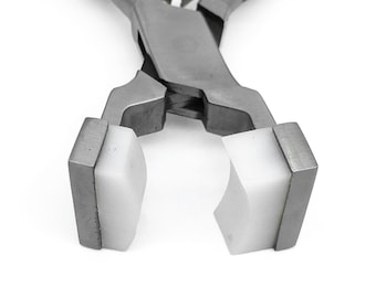 Alicates de doblado de mandíbulas de nailon, herramienta de joyería para la fabricación y reparación de pulseras y anillos.