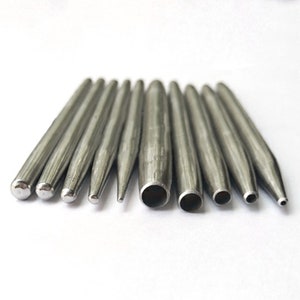 Steel Punches Hollow and Solid Punch Metalstamp, Stamping, Chasing, Repousse, Silversmith, Copper, Jewelry, Leather,