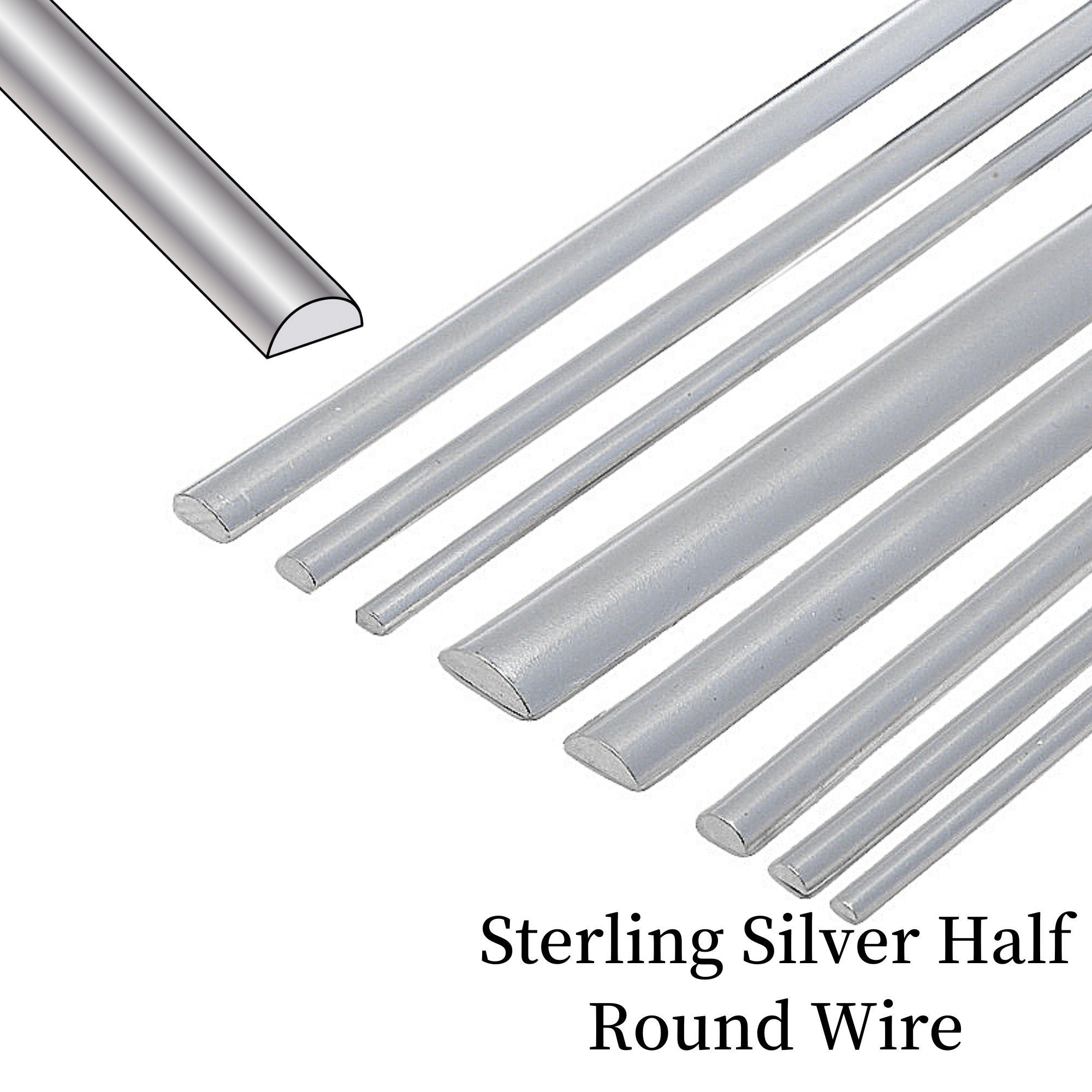 Sterling Silver Wire, 16 Gauge, Half Hard or Soft, Round, 1 Foot, 3 Feet, 5  Feet Price