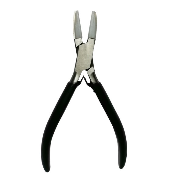 5.9 Flat Nose Pliers With Extra Nylon Jaws Jewelry Making Non-marring Metal  Wire Forming Tool 