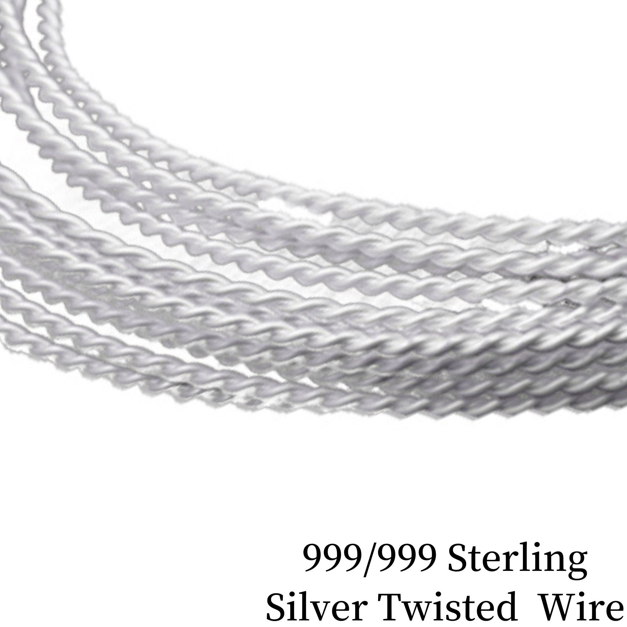 999 Silver Bracelet - Wire Twist