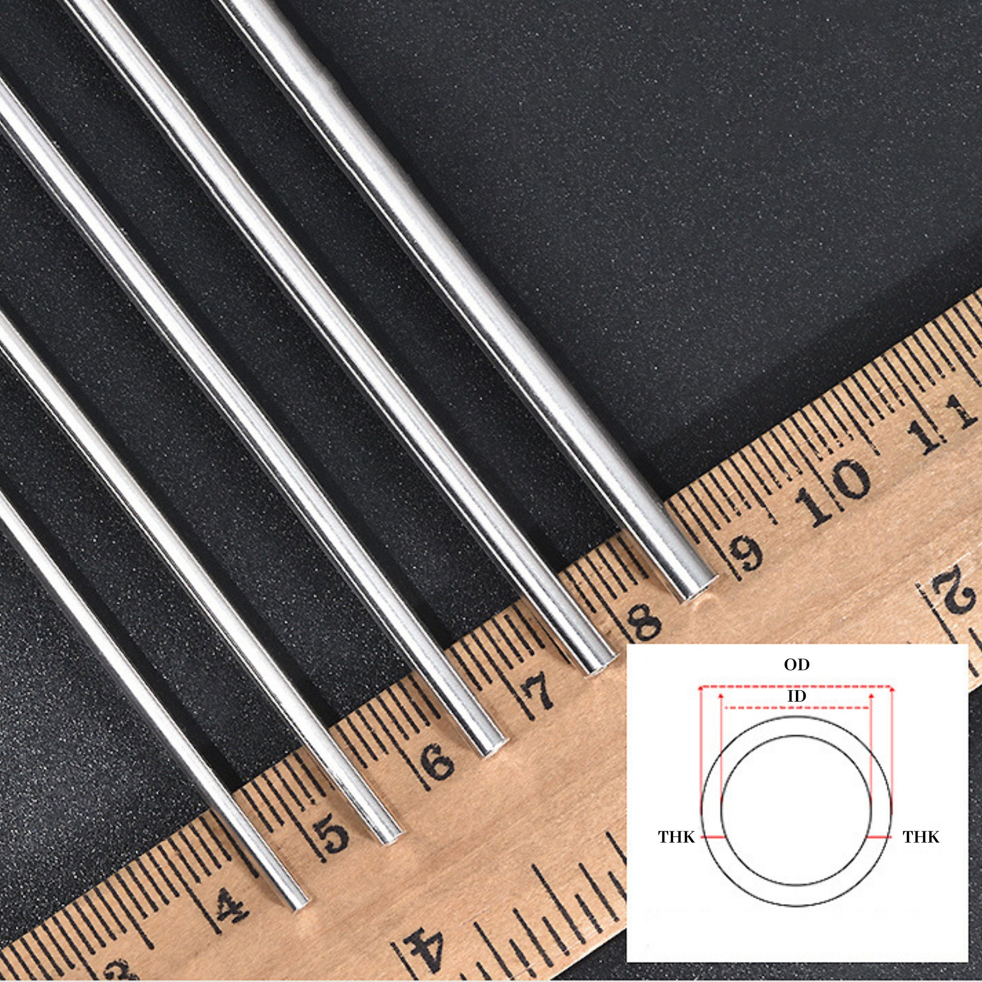 925/999 Round Sterling Silver Tube for DIY Jewelry Making Etsy