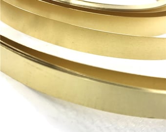 Raw Brass Sheet, Strip, Blanks Metal, 39 Inch Length, Various Gauges and Width