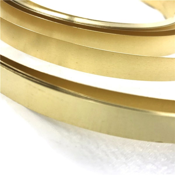 Raw Brass Sheet, Strip, Blanks Metal, 39 Inch Length, Various Gauges and Width