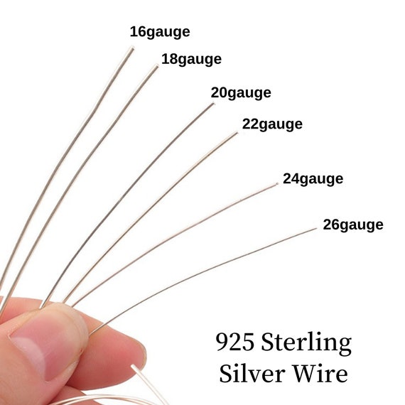 Buy 925 Sterling Silver Wires, Round Wires Soft Half Hard Wire Beading Wire  Wire Wrap for DIY Jewelry Making Accessories Online in India 
