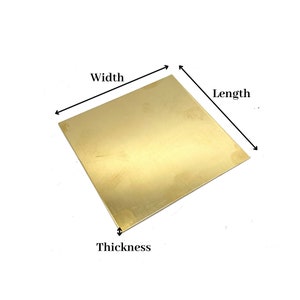 Raw Brass Sheet, Strip, Blanks Metal, Various Gauges and Width image 3