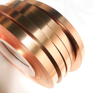 Raw Copper Sheet, Strip, Blanks Metal, 39 Inch Length, Various Gauges and Width