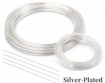 999 Silver Plated Copper Wire for Jewelry Making, Beading, Craft Projects