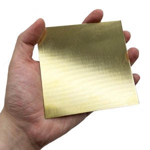 Raw Brass Sheet, Strip, Blanks Metal, Various Gauges and Width image 1