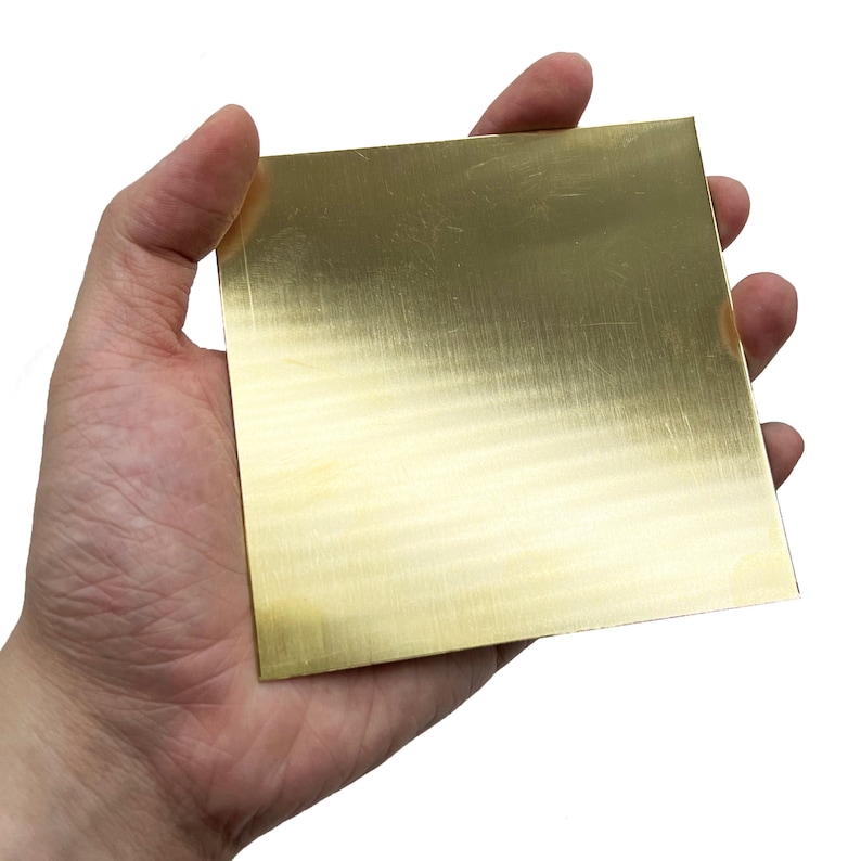 Raw Brass Sheet, Strip, Blanks Metal, Various Gauges and Width image 1