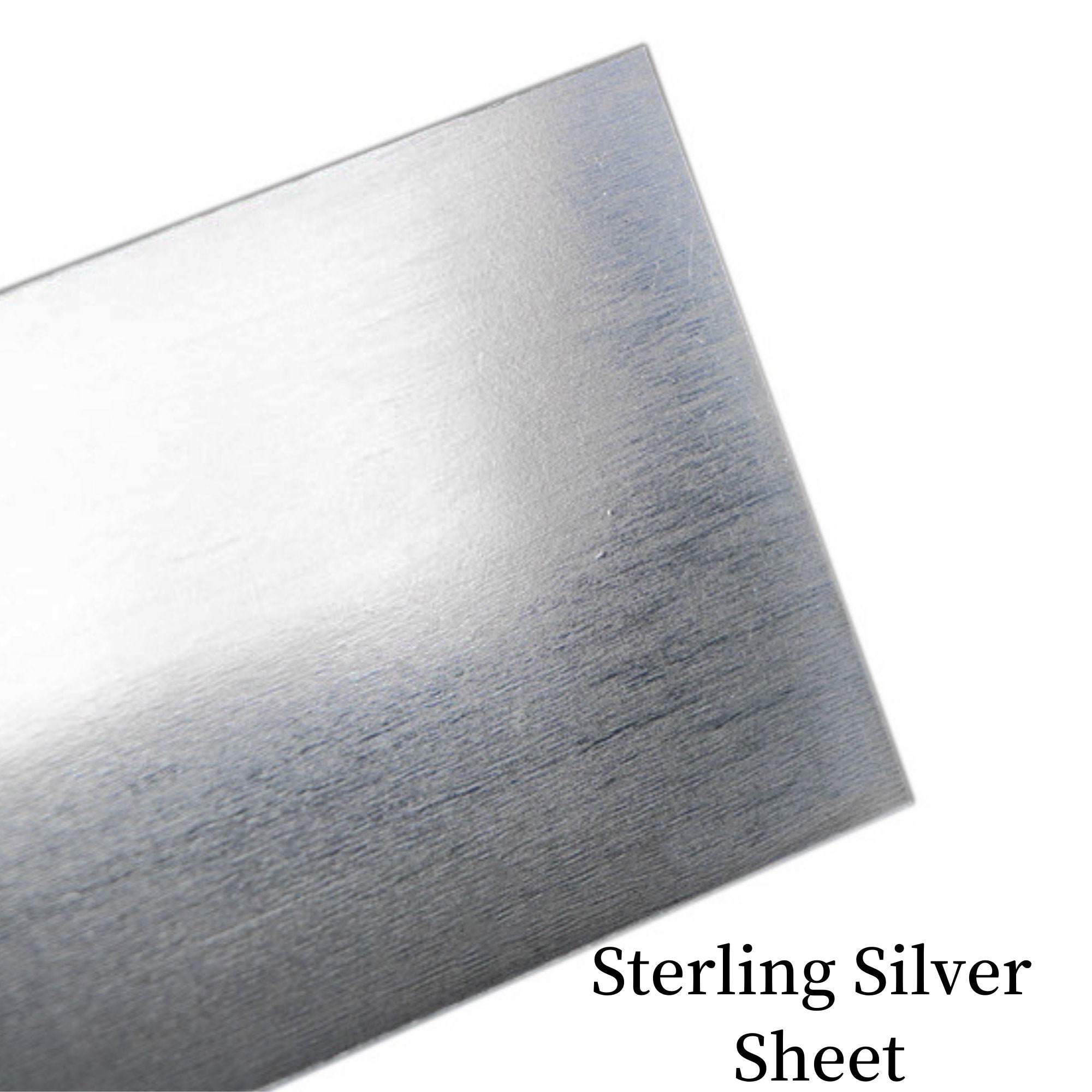 925/999 Pure Sterling Silver Sheet, Blanks, Solid for Metal Jewelry Making  