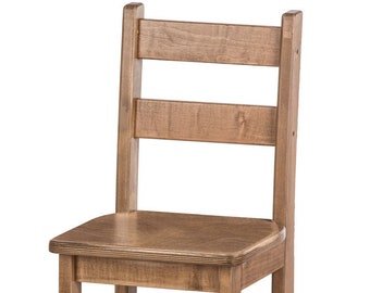 CHILDREN'S CHAIR - Harvest Finish Solid Maple Wood USA Handmade