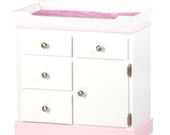 wooden baby doll changing table