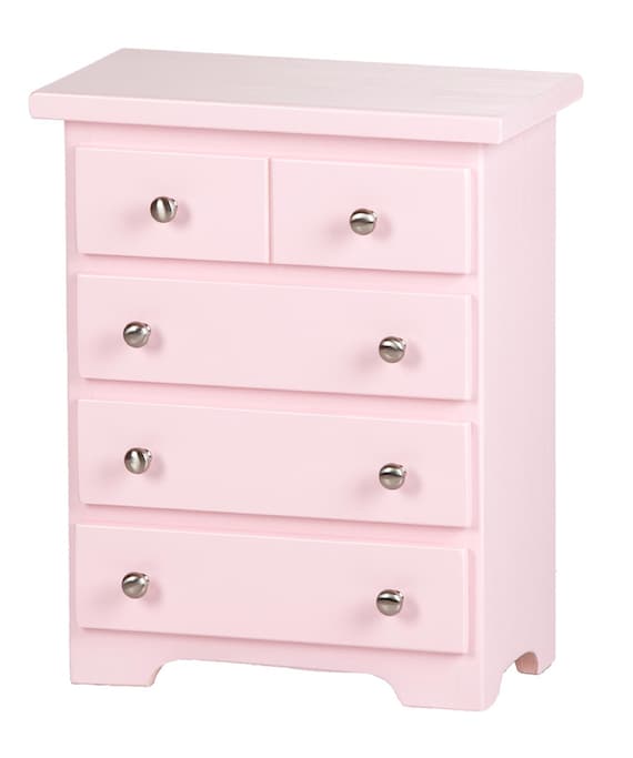 Buy Large Pink Doll Dresser Chest of Drawers USA Handmade Heirloom