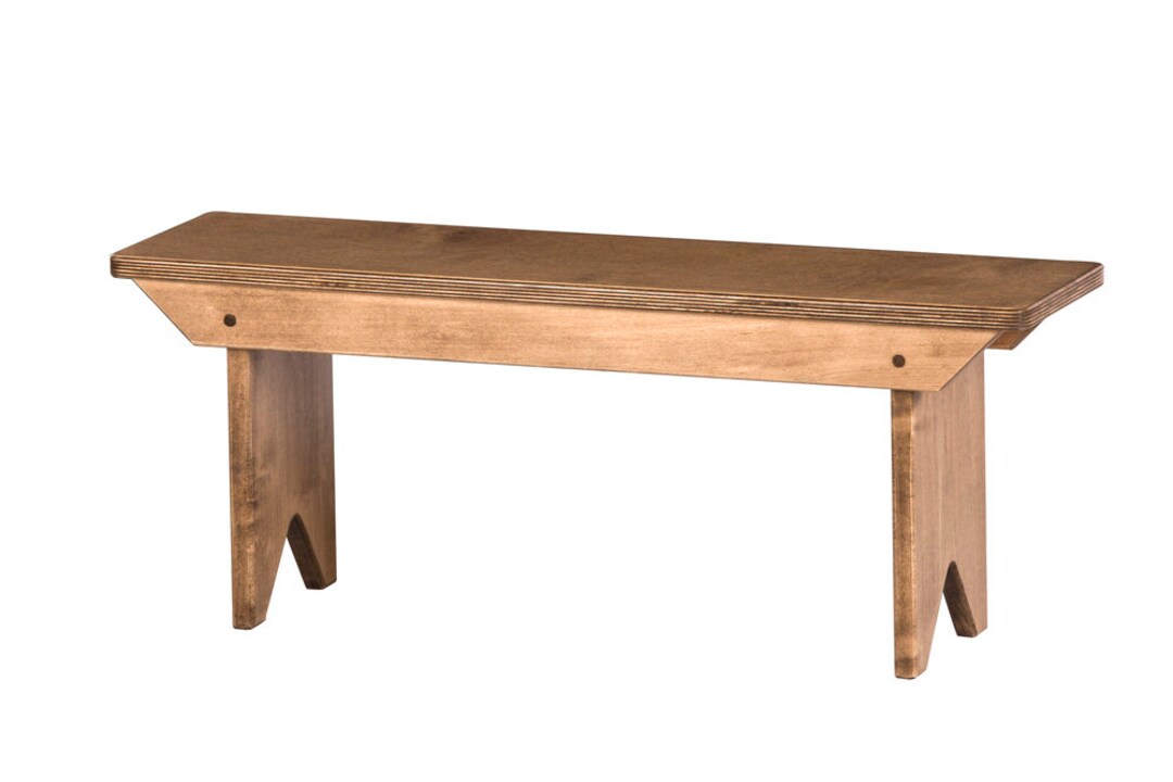 TODDLER BENCH Harvest Finish Amish Handmade Solid Maple Wood Etsy
