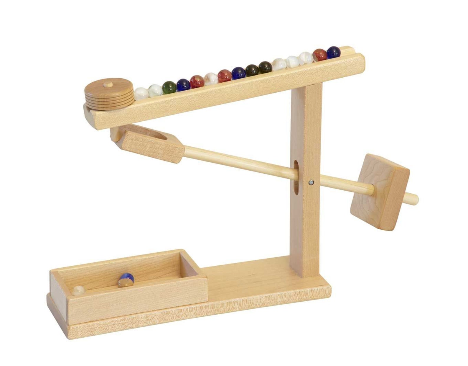 MARBLE MACHINE Working Mechanical Gravity Wood Toy Amish Etsy