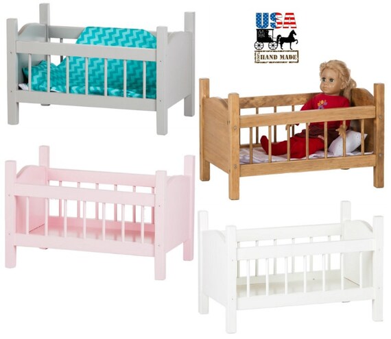 Custom Doll Crib Amish Handmade Fine Wood Furniture For Etsy