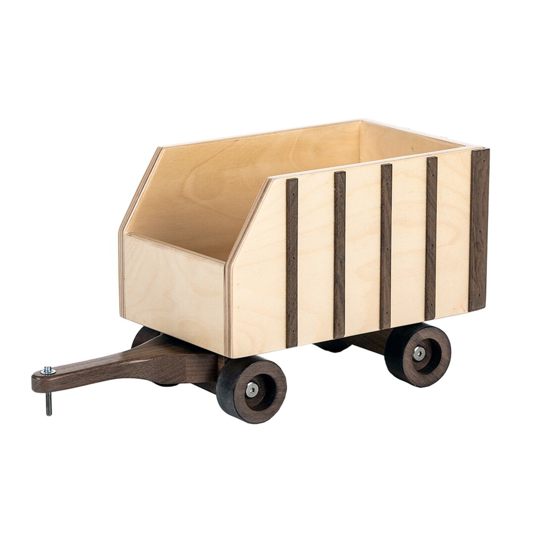 Large Wooden Forage HAY WAGON Walnut & Maple Wood Toy - Etsy
