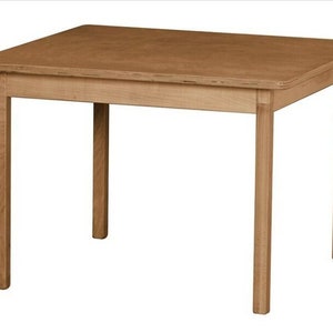 Amish Handmade Children's Table: Solid Baltic Birch Wood Playroom Furniture
