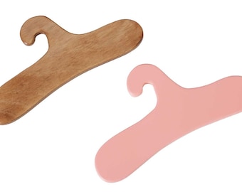 Doll Clothes Clothing Hangers for Deluxe Wardrobe Set of Four