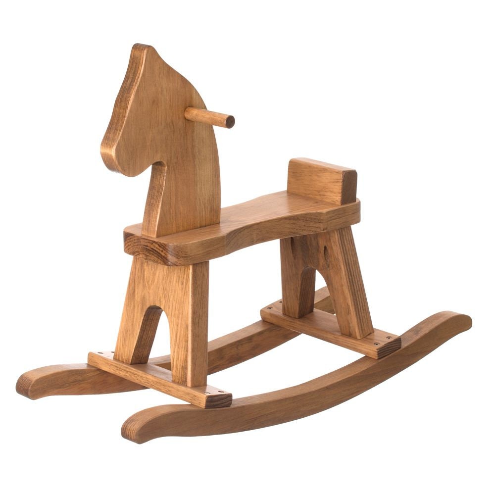 Childs wooden 2025 rocking horse