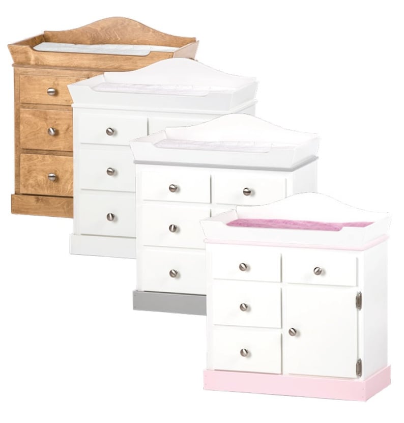 Baby Doll Changing Table Storage Natural Stain Etsy