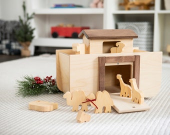 Noahs Ark Play Set Classic Wooden Bible Story Toy