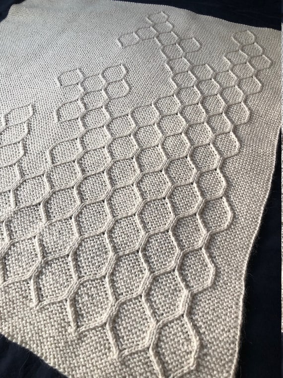 Baby Honey blanket pattern, baby blanket, pdf pattern, instant download, knitting pattern