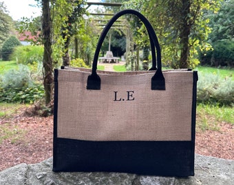 Personalised Tote Bag, Personalised Beach Bag, Monogram Tote Bag, Custom Name, Jute Tote Bag, Bridal Party Bag, Personalised Shopping Bag