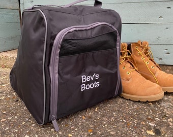 personalised walking boot bag