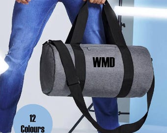 Personalised Duffle Bag, Sports Holdall, Zipped Gym Bag, Overnight Bag, School Bag, Personalised Dance Bag, Printed Gym Holdall, Barrel Bag