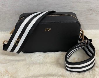 Personalised Handbag,, Crossbody Bag, Holiday Bag, Personalised Bag, Name bag, Evening Bag, Vegan Leather Bag, Monogram Bag, Crossbody Strap