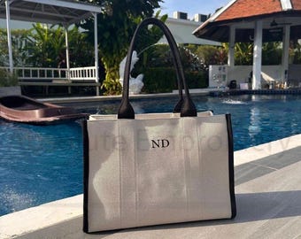 Personalised Large Tote Bag, Personalised Airport Tote Bag, Zipped Beach Bag, Personalised Document Wallet, Cabin Bag, Hand Luggage,Mum Gift