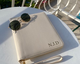 Personalised Travel Organiser, Initial, Monogram, Travel Document Holder, Personalised Passport Holder