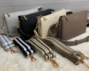 Personalised Handbag, Crossbody Bag, Holiday Bag, Personalised Bag, Vegan Leather Bag, Monogram Bag, Crossbody Strap, Mothers Day Gift