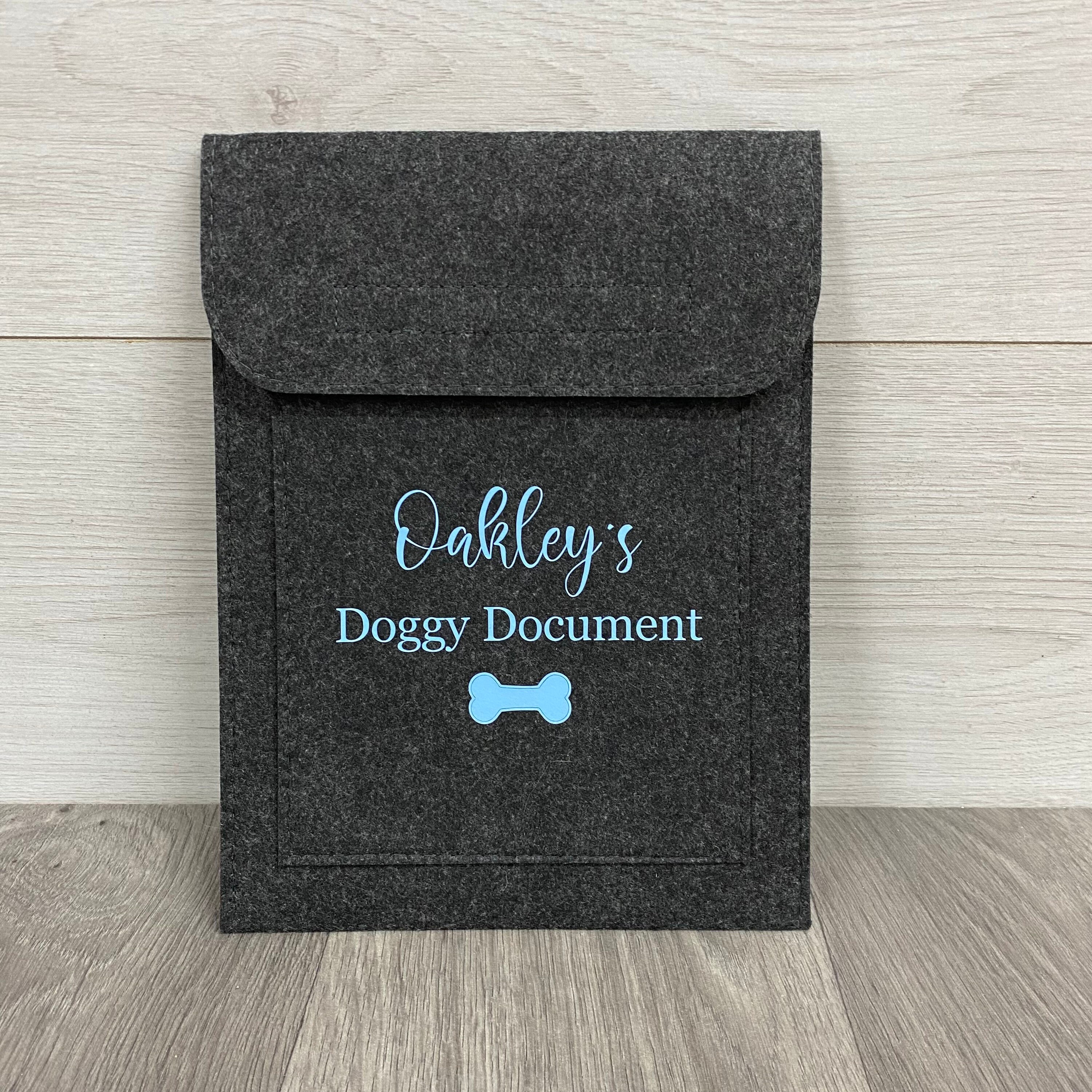 Personalised Pet Document Folder, Custom Made, Vet Notes, Dog Document ...