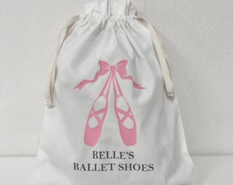 Personalised Ballet Shoe Bag, Personalised Ballet Bag, Shoe Bag, Personalised Dance Bag, Ballet Bag, Personalised Ballet Accessory Bag
