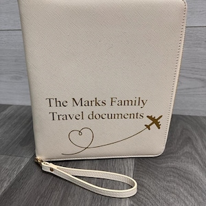 Oyster Travel Document Holder, passport case, passport holder, holds up to 6 passports, travel case.