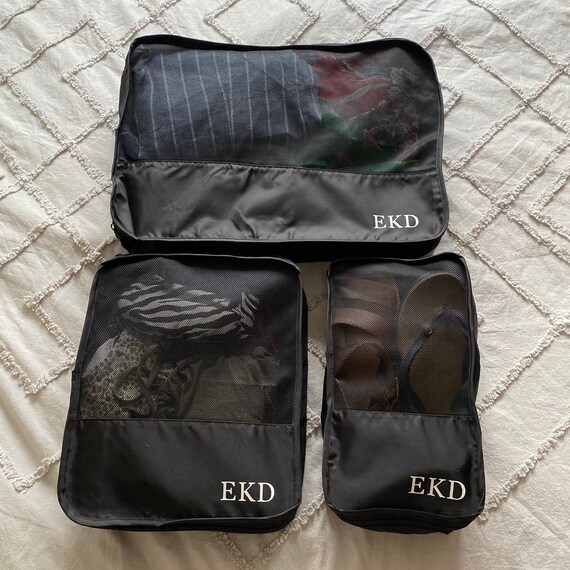 Personalised Packing Cubes Set Travel Organiser Luggage Organiser Custom Travel Cubes Suitcase Organiser Etsy