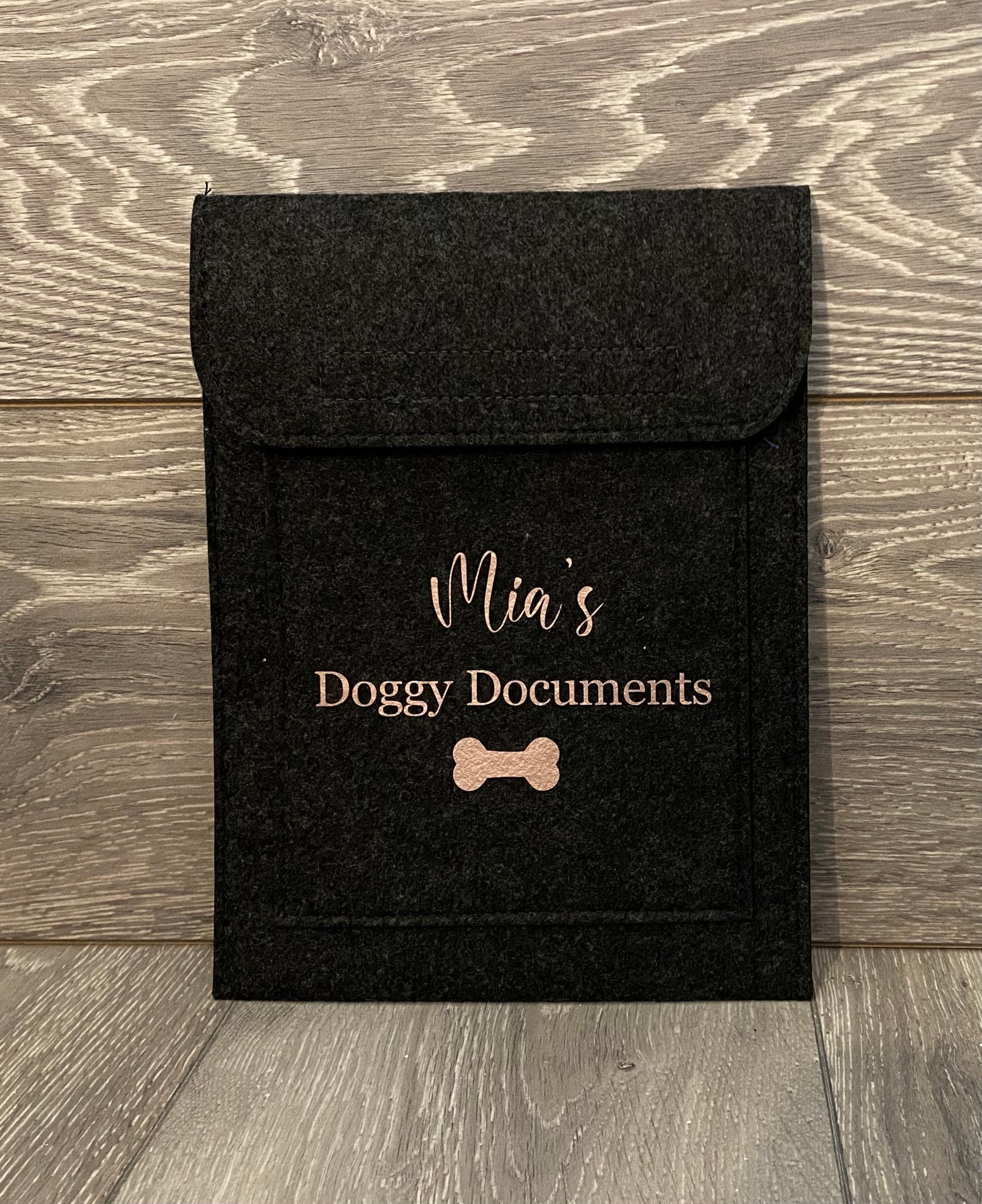 Personalised Pet Document Folder Custom Made Vet Notes Dog Etsy