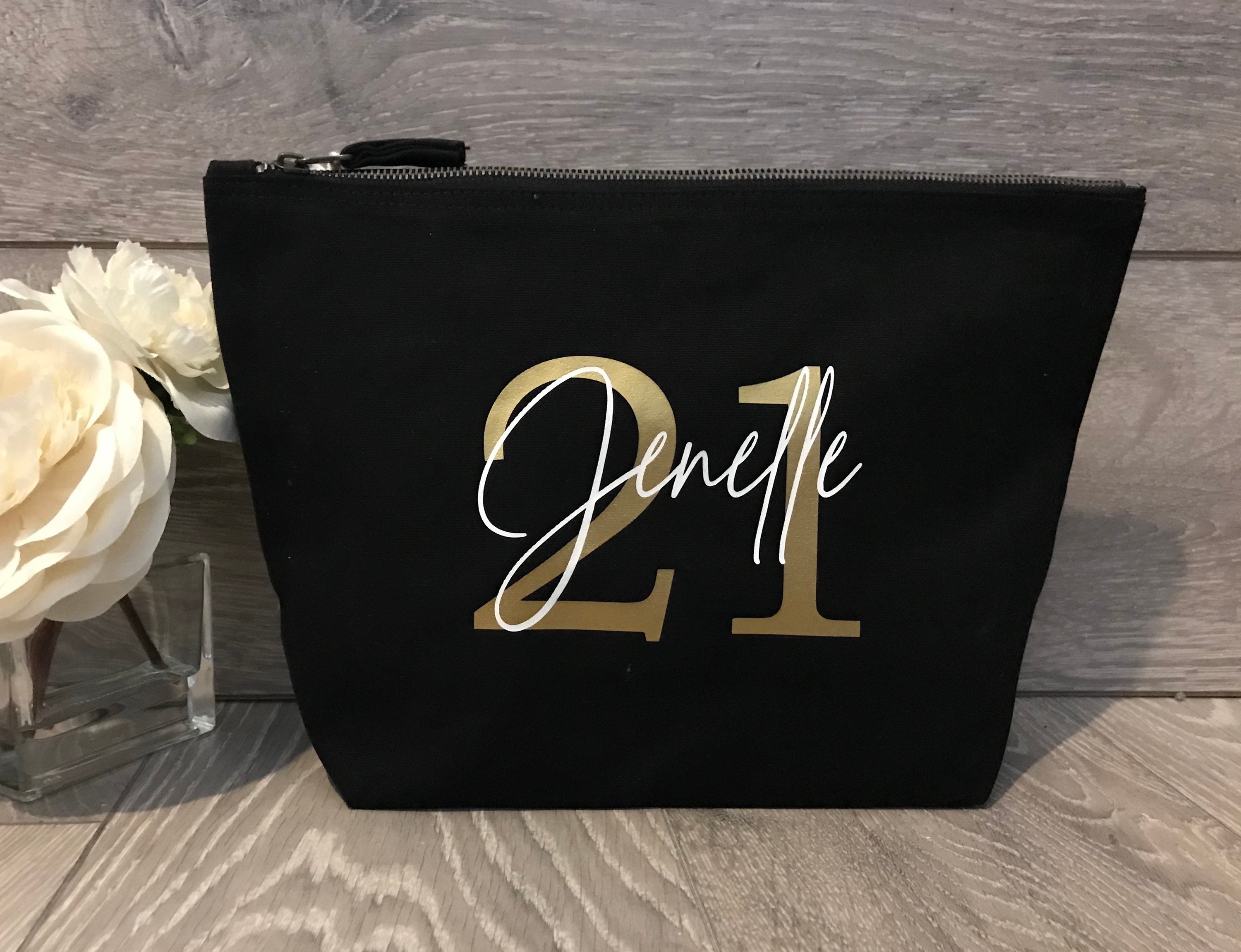 Personalised Make up Bag Cosmetic Bag 3 Sizes 4 Colours Etsy UK