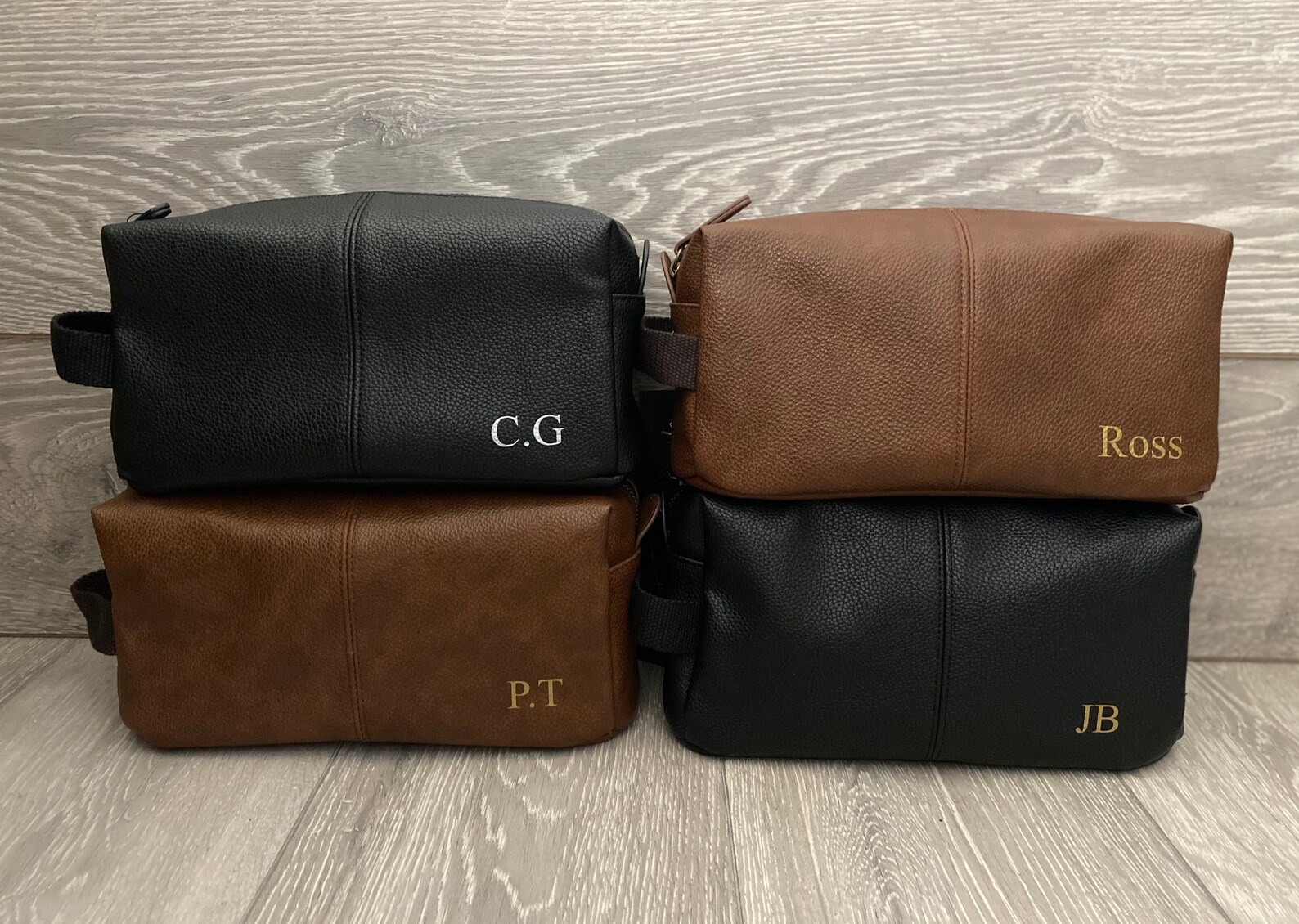Personalised Toiletry Wash Bag With Initials or Name for Him Etsy UK