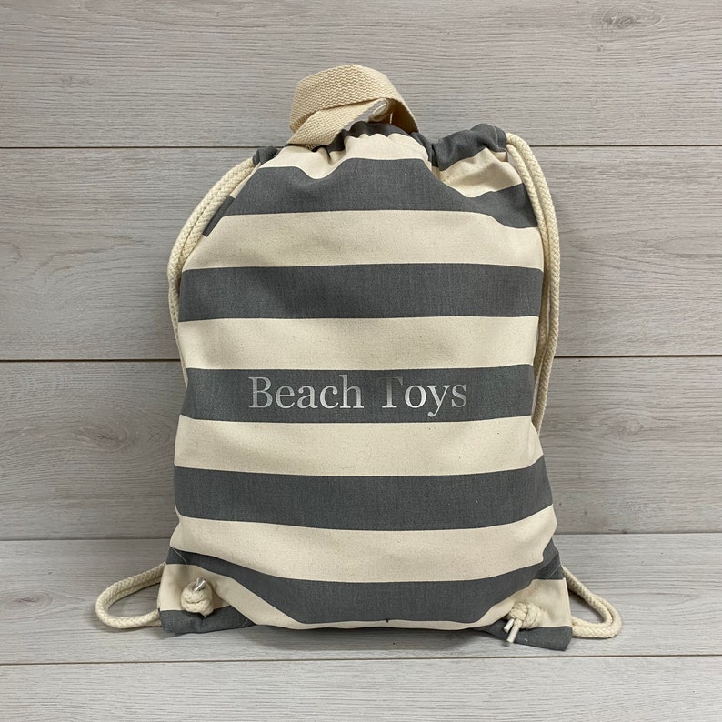 Personalised Nautical Drawstring Bag, Personalised Swimmng Bag, Rucksack, Gym Bag, Nursery Bag, Gymsac, Beach Bag, available in 3 colours image 4