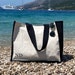 Personalised Tote Bag, Beach Bag, classic shopper bag, personalised with initials,  custom gift, customised bag 